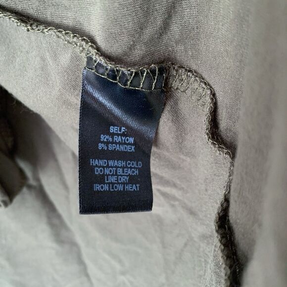 Lulus Twirl Power Dress Women M Olive Green 3/4 Sleeve TShirt Mini Stretch Fall - Picture 8 of 9